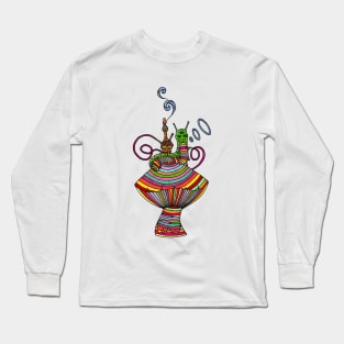 Psychedelic Caterpillar Long Sleeve T-Shirt